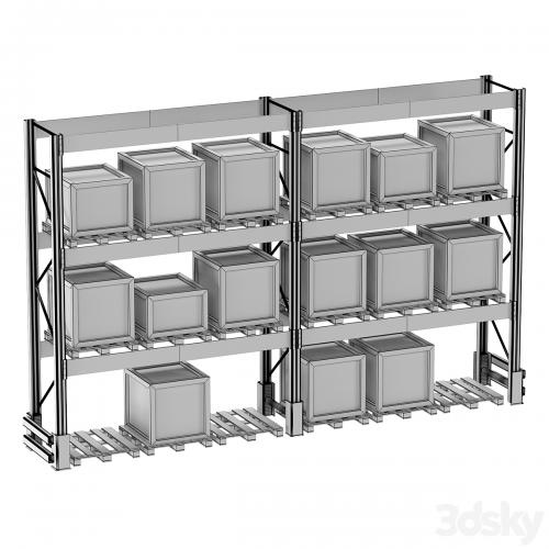 PALLET STORAGE RACK (pallet, box)