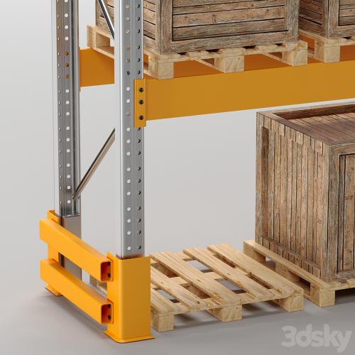 PALLET STORAGE RACK (pallet, box)