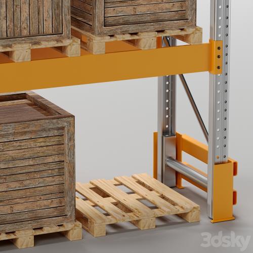 PALLET STORAGE RACK (pallet, box)