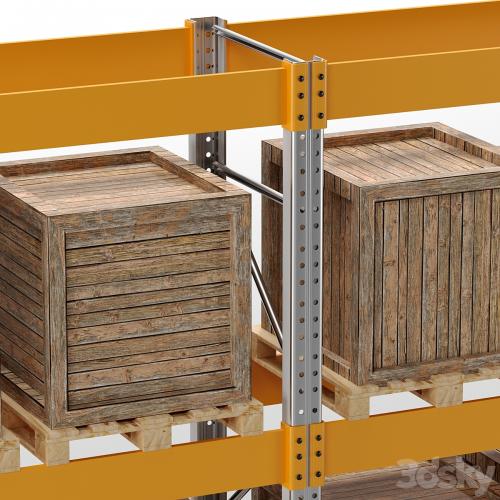 PALLET STORAGE RACK (pallet, box)