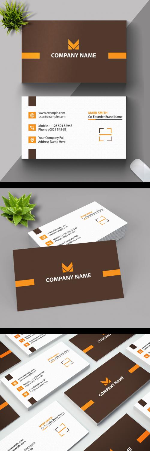 Clean Design Business Card Layout