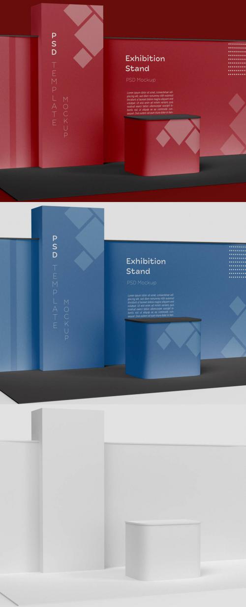 Showcase Exhibition Stand Mockup