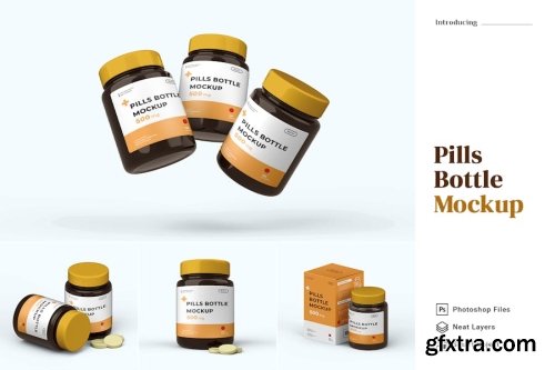 Plastic Jar Mockup Collections #2 13xPSD