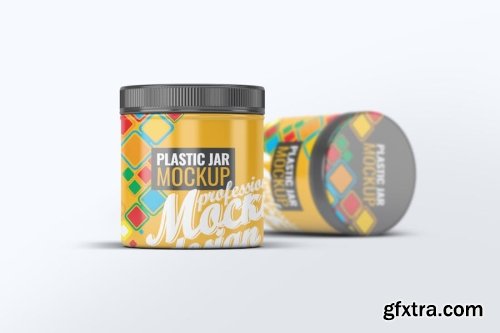 Plastic Jar Mockup Collections #2 13xPSD