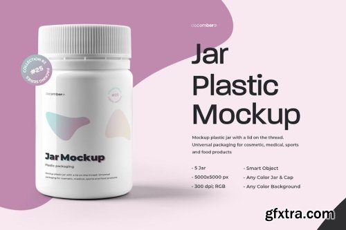 Plastic Jar Mockup Collections #2 13xPSD