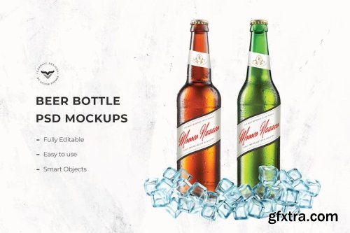 Beer Bottle Mockup Collections 14xPSD