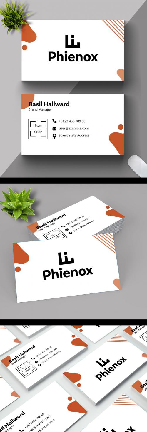 Abstract Business Card Layout