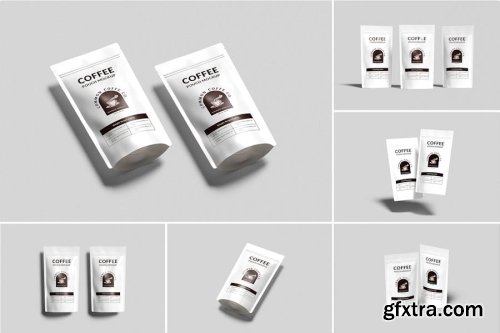 Coffee Bag Packaging Mockup Collections 15xPSD