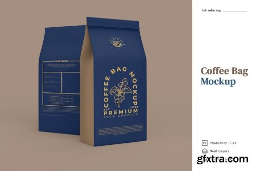 Coffee Bag Packaging Mockup Collections 15xPSD