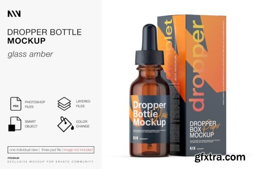 Dropper Bottles Mockup Collections 14xPSD