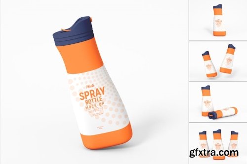 Plastic Spray Bottle Mockup Collections 15xPSD