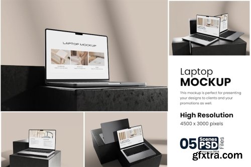 Laptop Mockup Collections 9xPSD