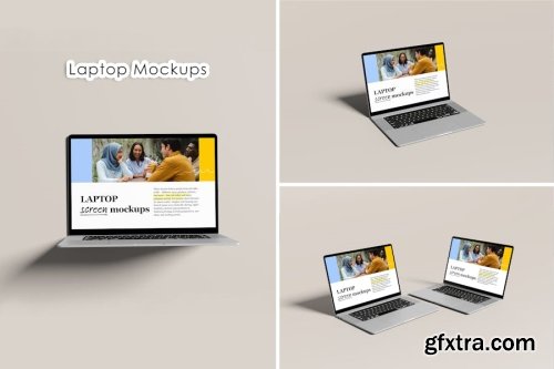 Laptop Mockup Collections 9xPSD