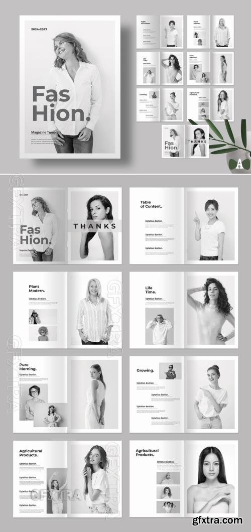 Fashion Magazine Template 722054935