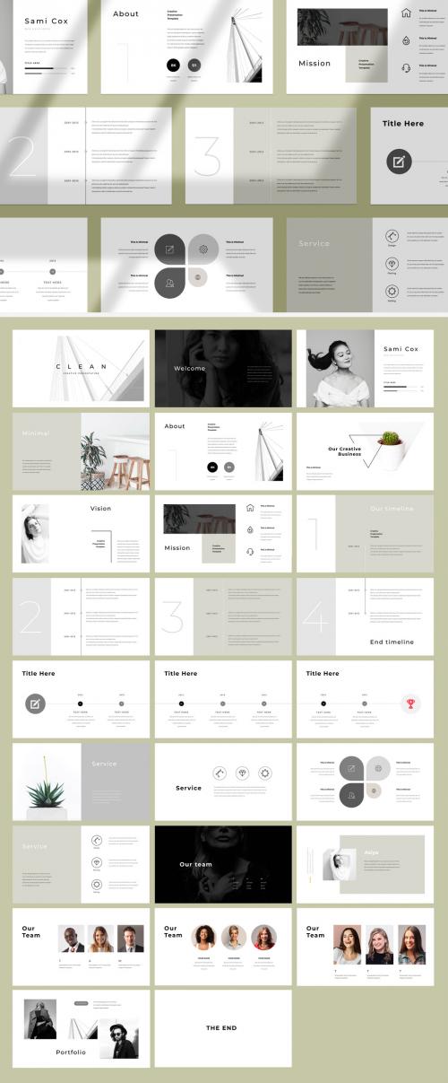 Clean Portfolio Presentation Layout