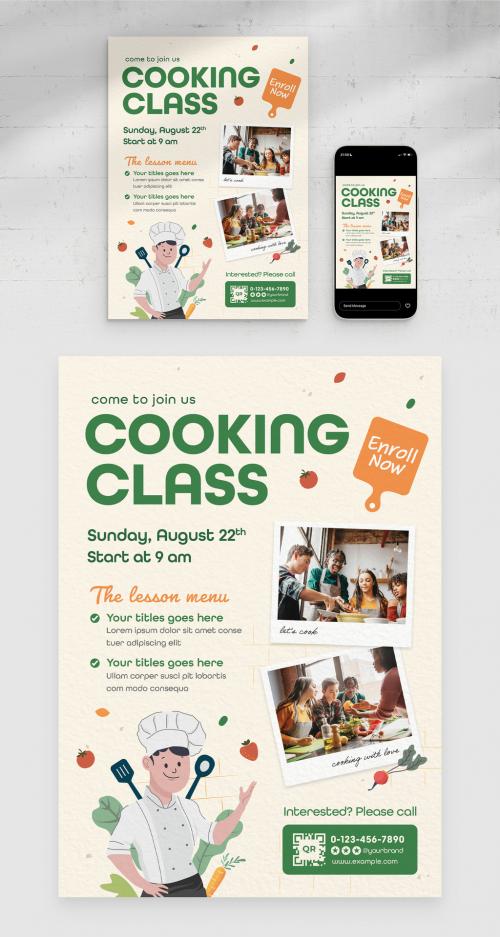 Cooking Class Education Flyer Poster