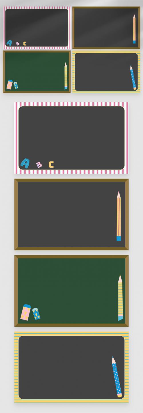 School Education Blackboard Backgrounds