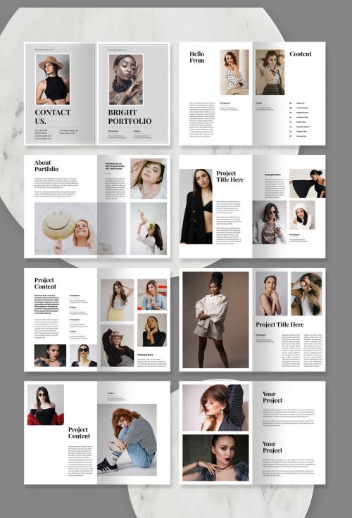 Bright Portfolio Layout