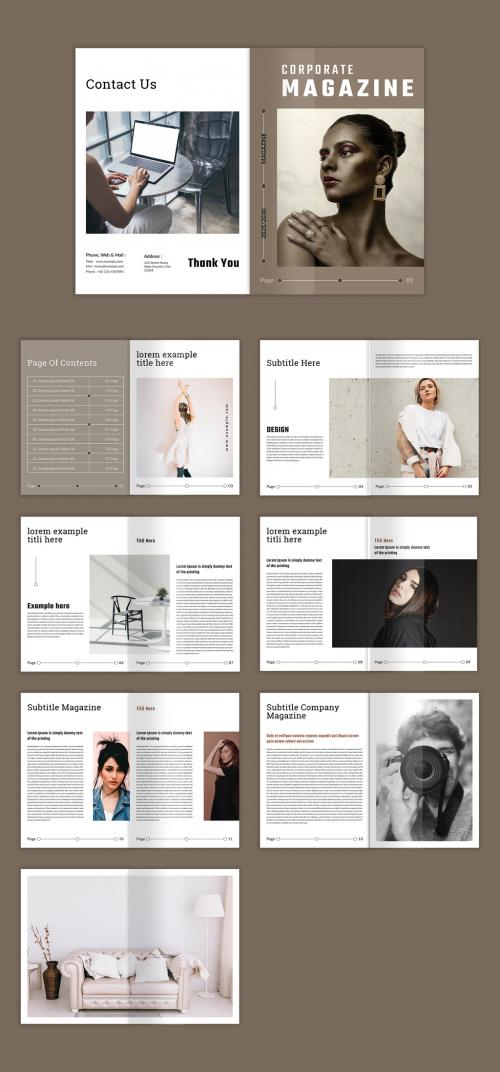 Corporate Magazine Layout