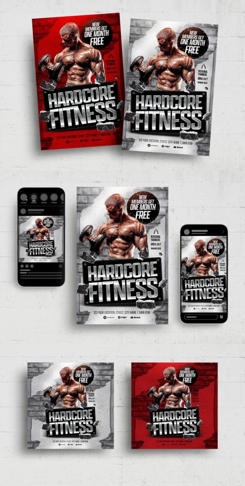 Fitness Body Builder Flyer Poster