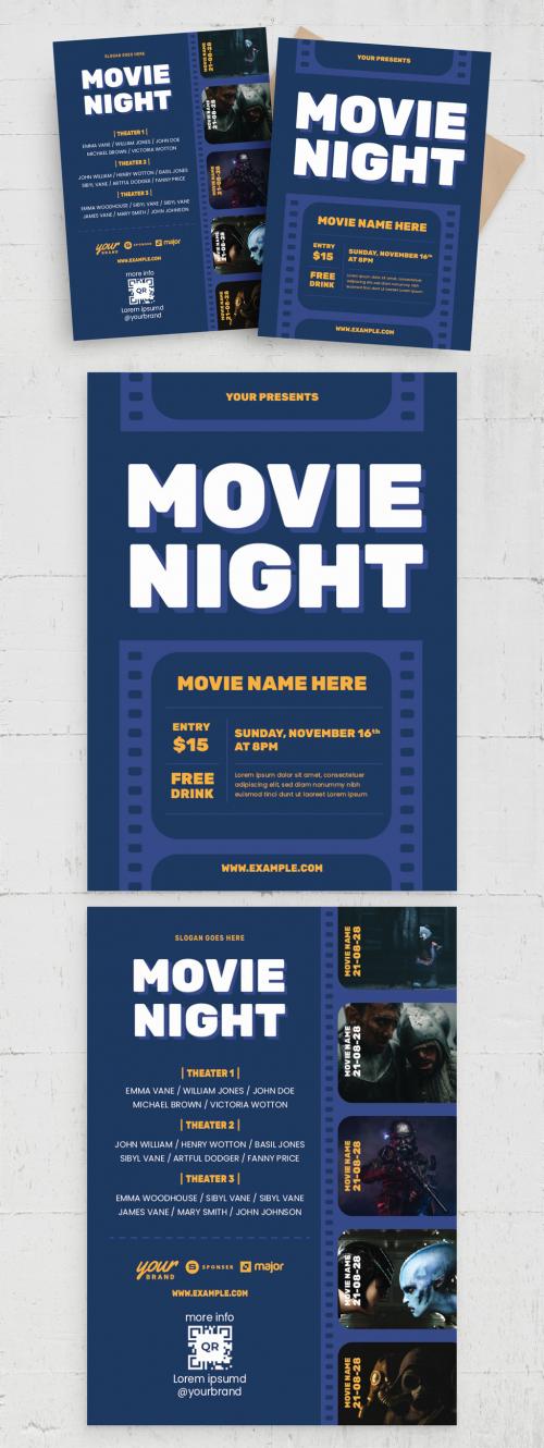 Movie Night Flyer Poster