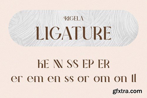 Rigela - Modern Serif Font TPWMFWA