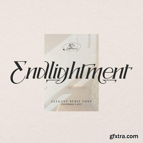 Endlightment - Elegant Serif Font UKM8XTM