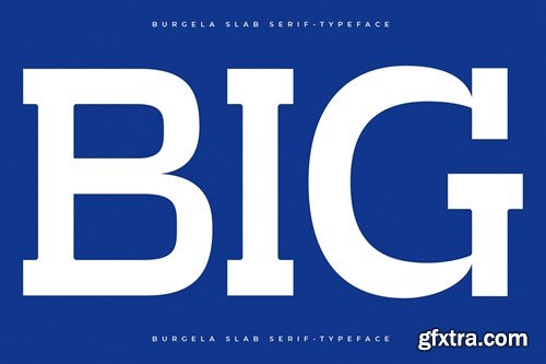 Burgela Slab Serif Typeface 5B3E6UW