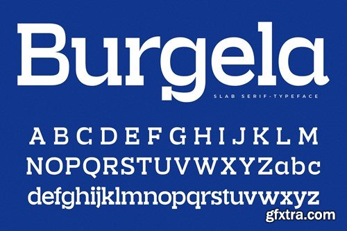 Burgela Slab Serif Typeface 5B3E6UW