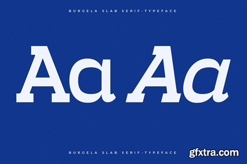 Burgela Slab Serif Typeface 5B3E6UW