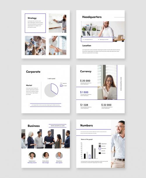 Minimal Business Templates for Social Posting