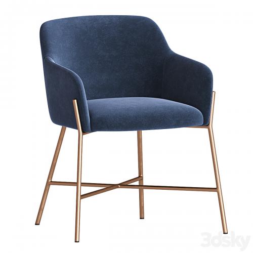 Ana Velvet Arm Dining Chair