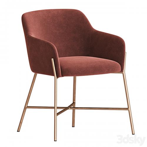 Ana Velvet Arm Dining Chair