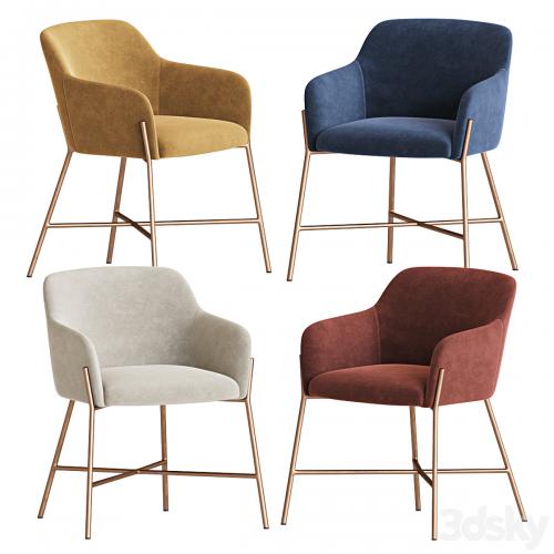 Ana Velvet Arm Dining Chair