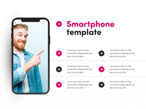 Modern Infographic Layout with Smartphone Mockup