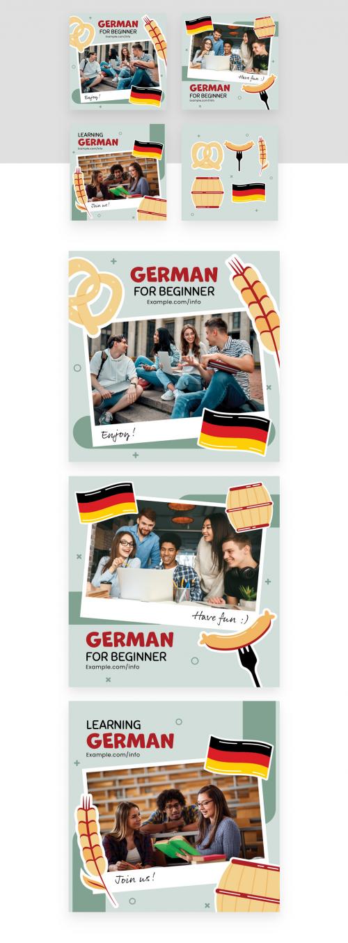 German Themed School Social Media Banners