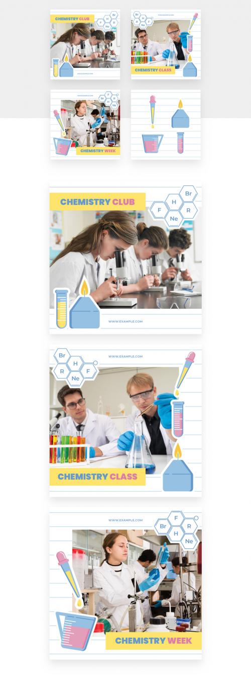 Chemistry Science Club School Education Social Media Banners