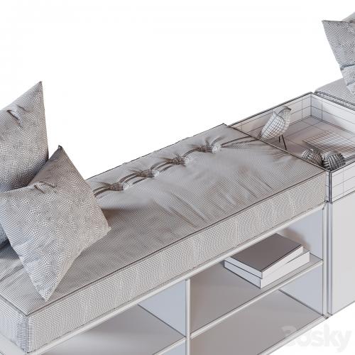 Modules and Window Seat Pillows set