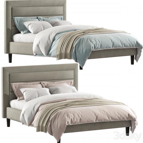 Mehta Tufted Upholstered Platform Bed