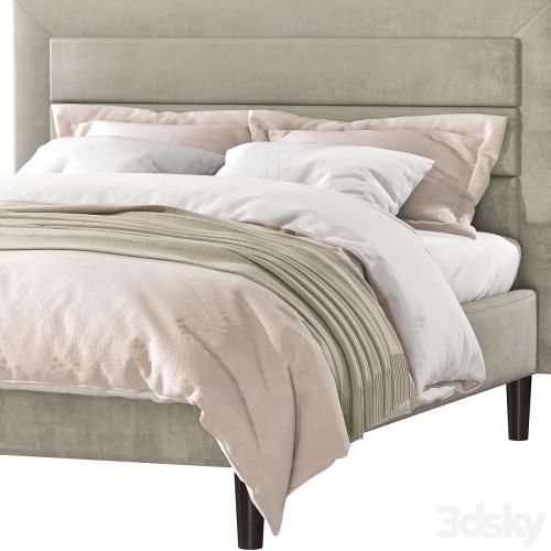 Mehta Tufted Upholstered Platform Bed