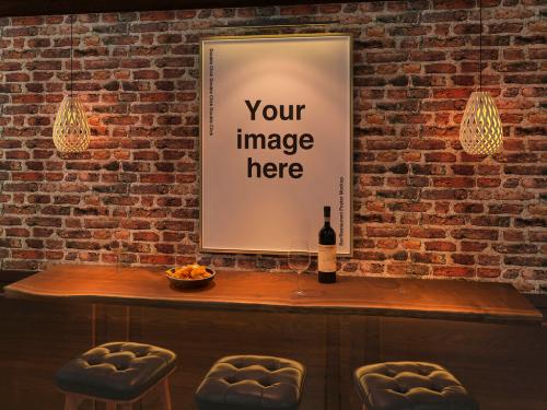 Bar Restaurant Poster Mockup