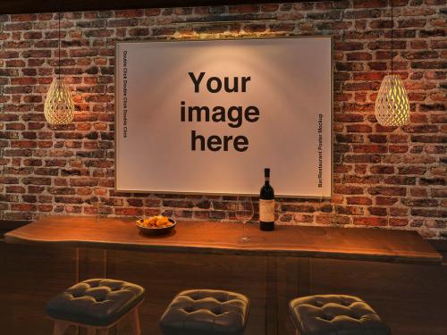 Bar Restaurant Poster Mockup