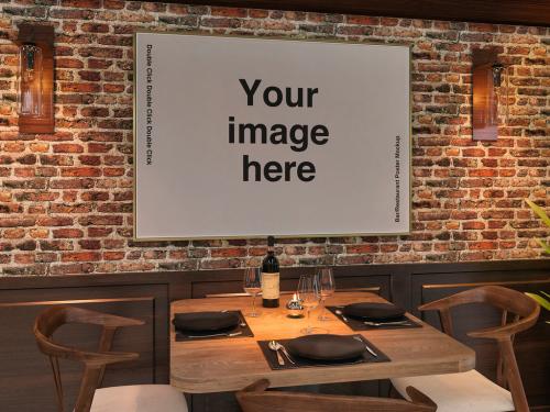 Bar Restaurant Poster Mockup