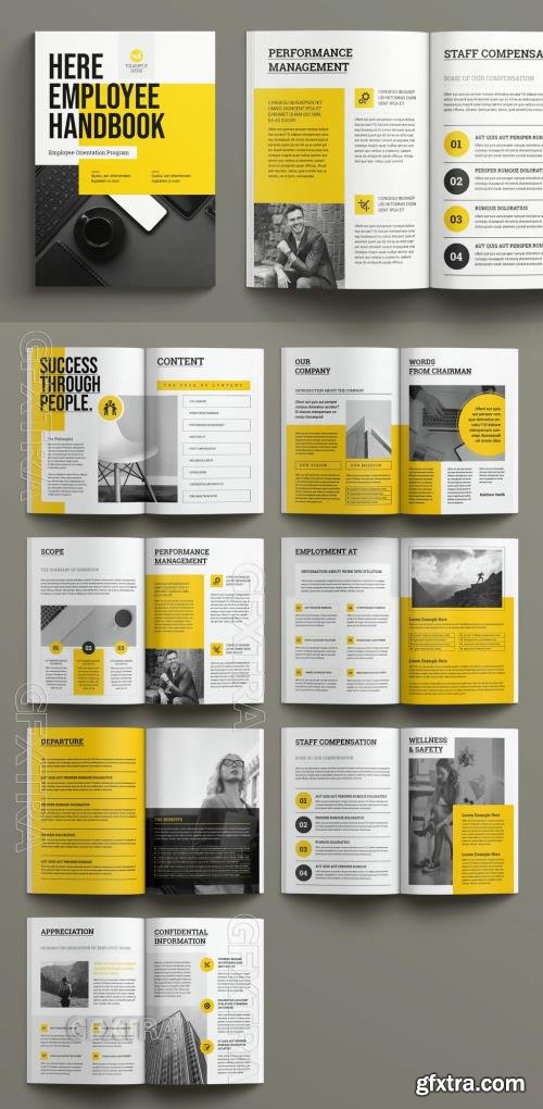 Employee Handbook Layout Design Template 723778352