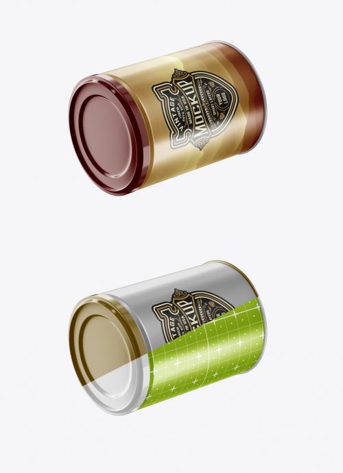 Food Tin Can Mockup