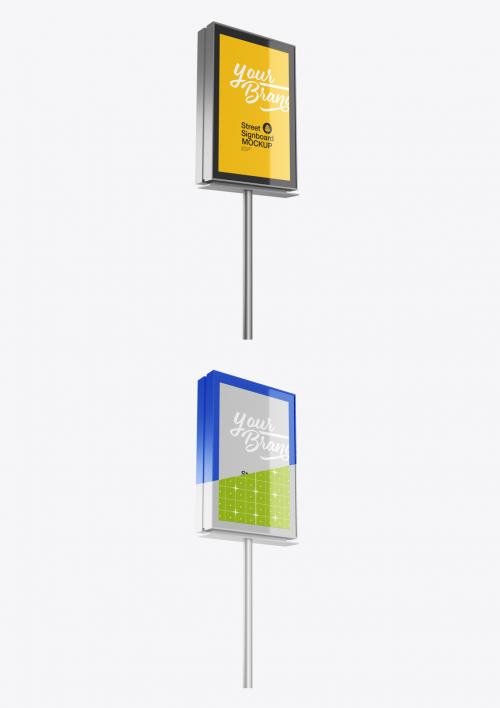 Outdoor Kiosk Advertisement Mockup