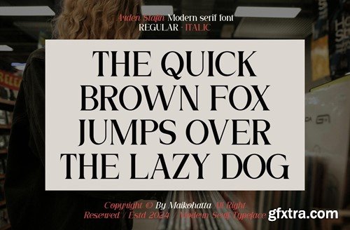 Arden Stafin - Modern Serif Typeface 7D6PFAJ