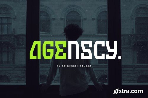 Agenscy - Digital & Futuristic Font MG9CTKF