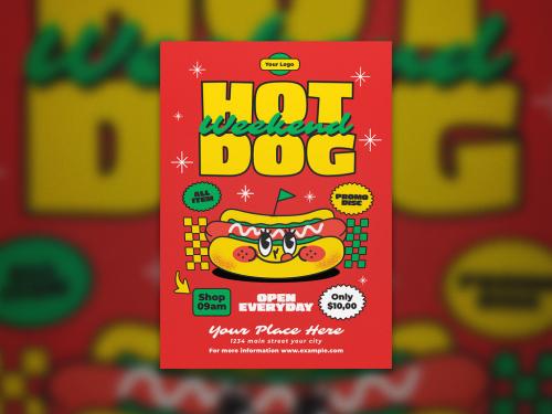 Hotdog Promotion Flyer