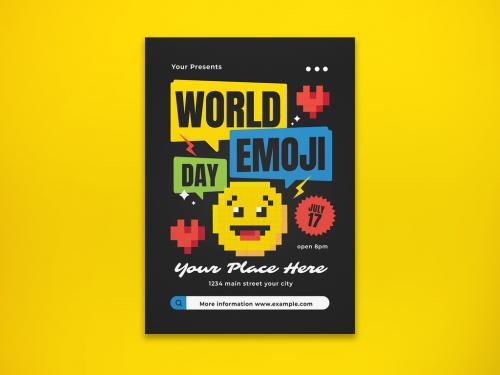 World Emoji Day Flyer